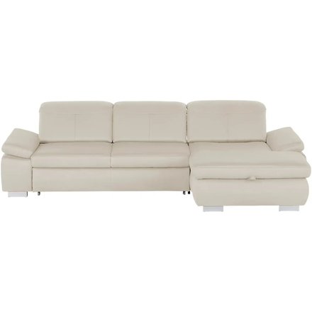 Lounge Collection Ecksofa aus Mikrofaser Kathrin, creme