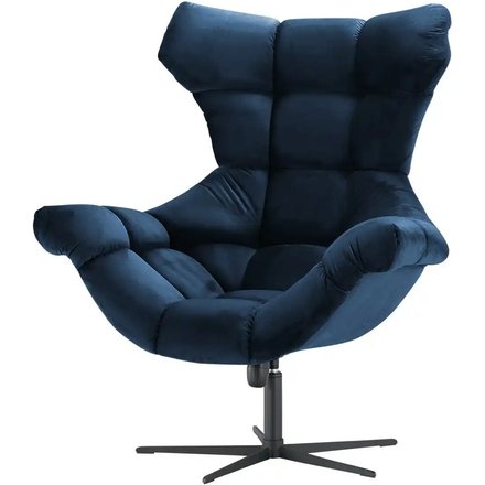 switch Sessel aus Samt Sensi, blau