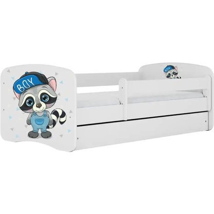 Bett Waschbär, weiß