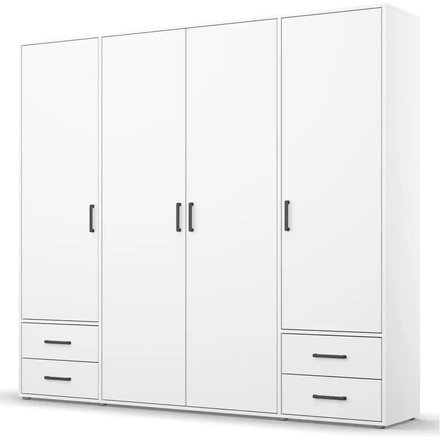 Drehtürenschrank Voyager, weiß