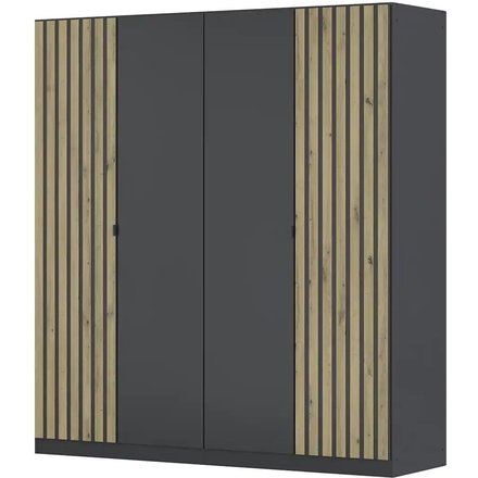 Drehtürenschrank Piove, grau