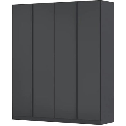 Drehtürenschrank, grau