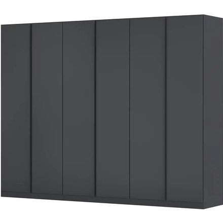 Drehtürenschrank, grau