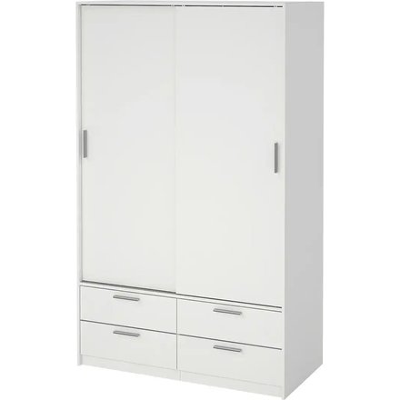 Schiebetürenschrank 2-türig Lewes, weiß