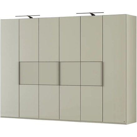 LEONARDO Drehtürenschrank 6 türig, grau