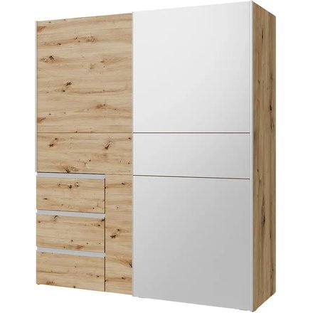 Schwebetürenschrank Winn2, holzfarben