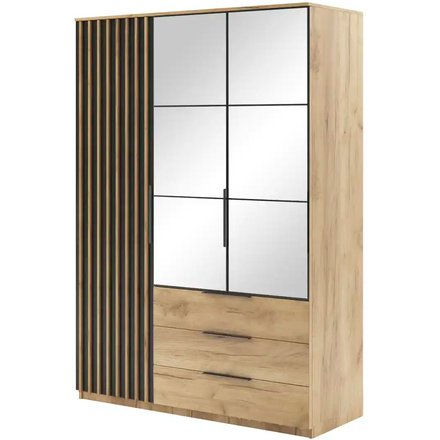 Drehtürenschrank, holzfarben