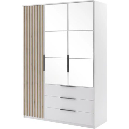 Drehtürenschrank, weiß