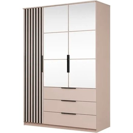 Drehtürenschrank, beige