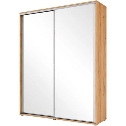 Schwebetürenschrank A1, holzfarben