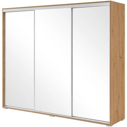 Schwebetürenschrank Aarau A31, holzfarben
