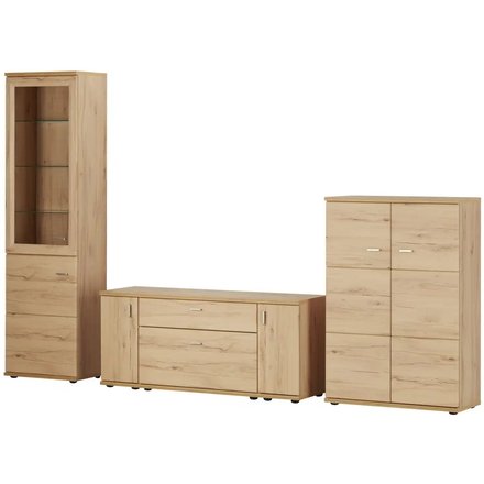 Wohnkombination Vineta, holzfarben