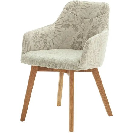 Woodford Armlehnstuhl mit Bezugskombi Mabora, beige