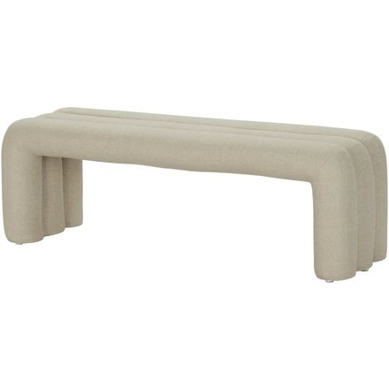 Polsterbank, beige