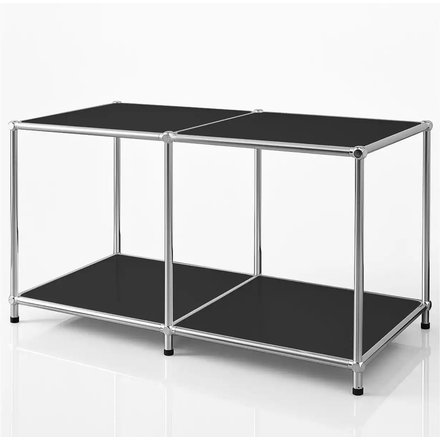 Floordirekt Metallregal, schwarz