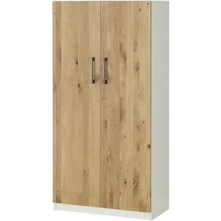 Aktenschrank mit Massivholzfront SOLIDLine, weiß
