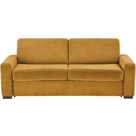 switch Schlafsofa aus Cord Vanila, gelb