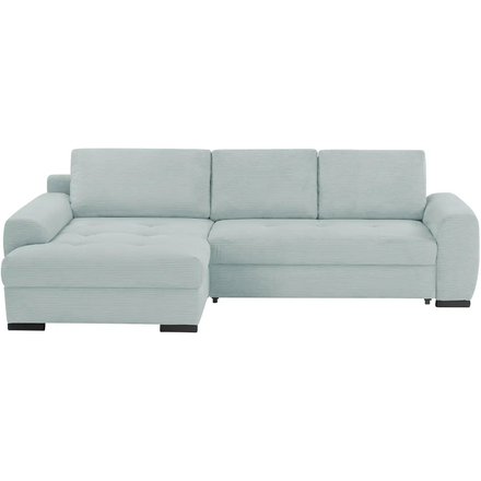 bobb Ecksofa in kuscheligem Cordstoff Soumia, blau