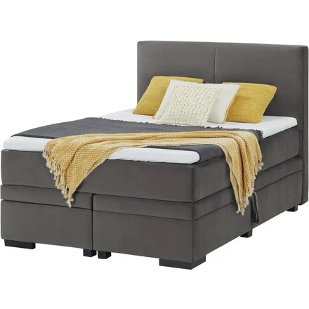 Boxi Boxspringbett mit Bettkasten Boxi Classic, grau