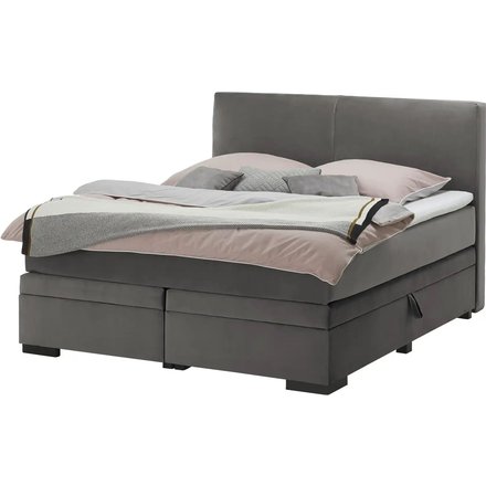 Boxi Boxspringbett mit Bettkasten Boxi Classic, grau