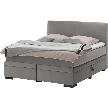 Boxi Boxspringbett mit Bettkasten Boxi Classic, grau