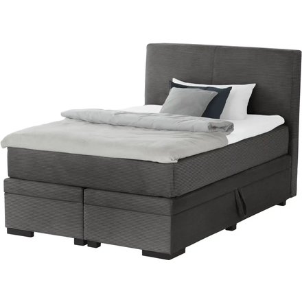 Boxi Boxspringbett mit Bettkasten Boxi Classic, grau