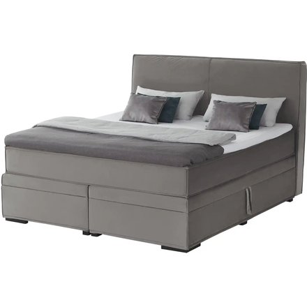 Boxi Boxspringbett mit Bettkasten Boxi Urban, grau