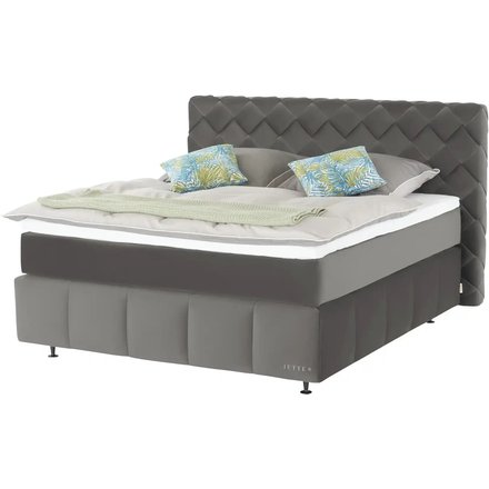 Jette Home Boxspringbett Braid, grau