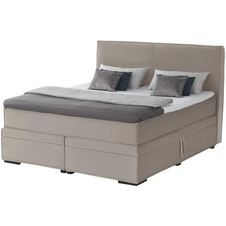 Boxi Boxspringbett mit Bettkasten Boxi Urban, beige