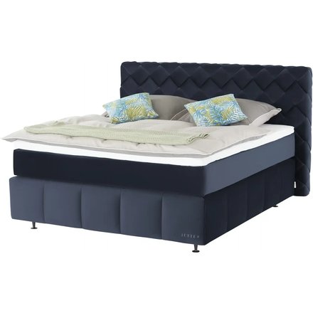 Jette Home Boxspringbett Braid, blau