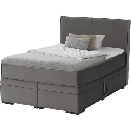 Boxi Boxspringbett mit Bettkasten Boxi Urban, grau
