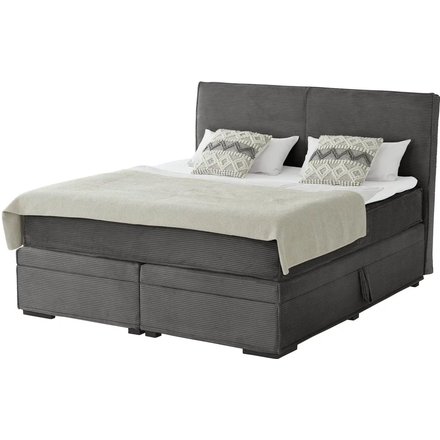 Boxi Boxspringbett mit Bettkasten Boxi Urban, grau