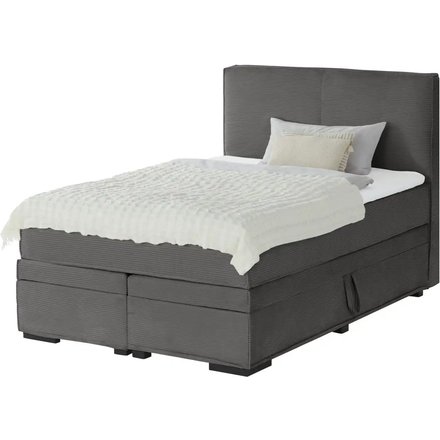 Boxi Boxspringbett mit Bettkasten Boxi Urban, grau