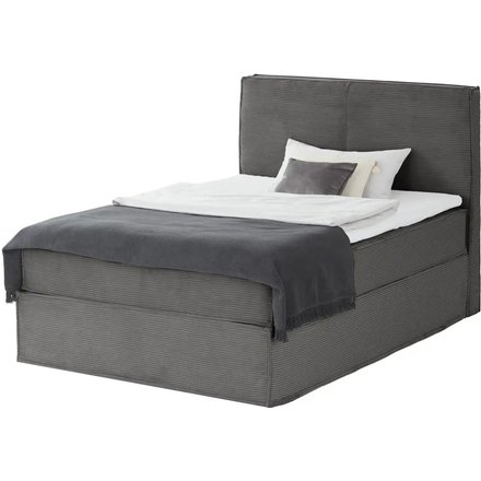 Boxi Boxspringbett mit trendigem Keder Boxi, grau