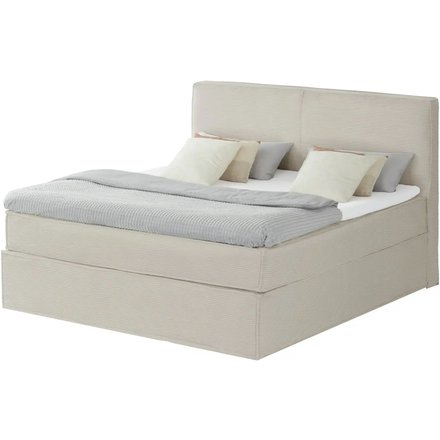 Boxi Boxspringbett mit trendigem Keder Boxi, beige