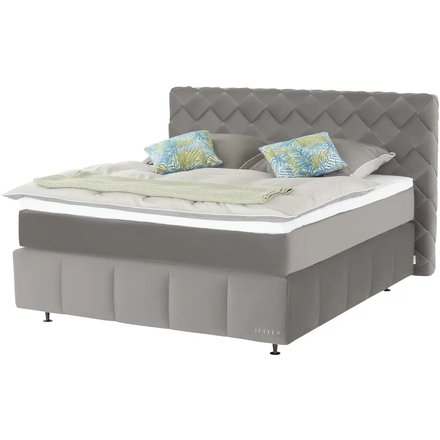 Jette Home Boxspringbett Braid, grau