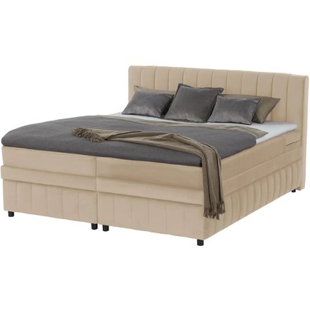 Boxbett mit Bettkasten Bruno, beige