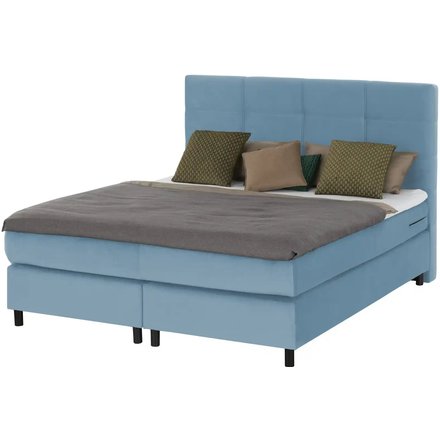 Boxspringbett Wind, blau