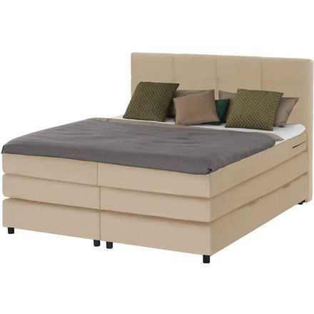 Boxspringbett Wind, beige