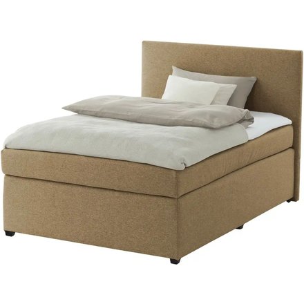 Boxspringbett mit Matratze und Topper H3 Duke, gelb