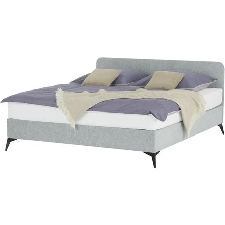 Polsterbett mit Matratze Simply, grau