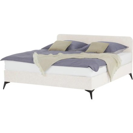Polsterbett mit Matratze Simply, creme