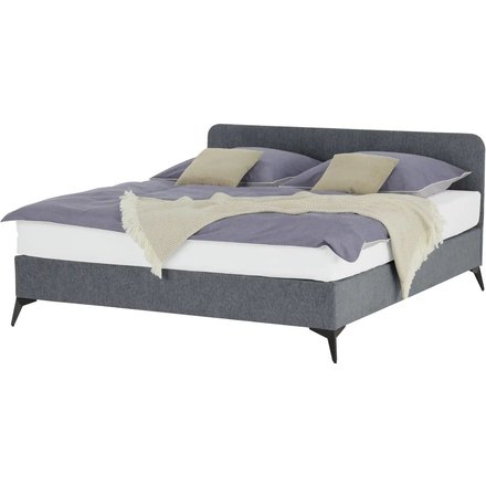 Polsterbett mit Matratze Simply, grau