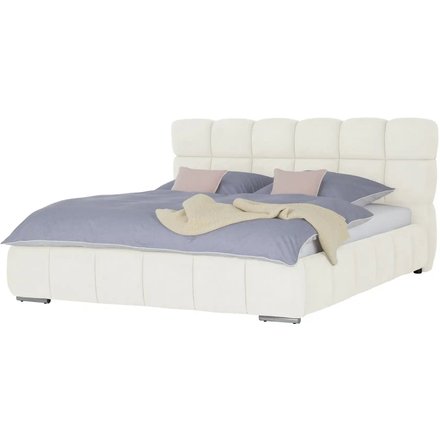 Polsterbett mit Bettkasten Savio, creme
