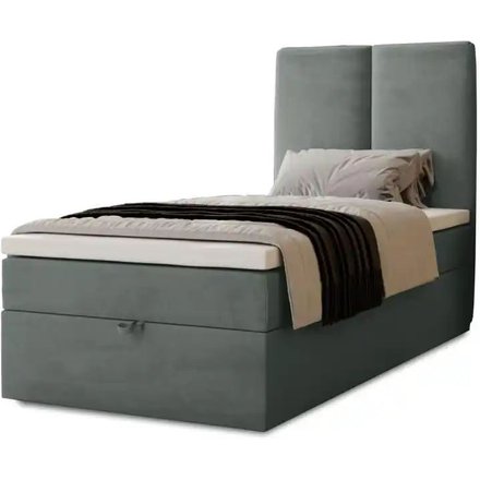 Boxbett mit Stauraum Macclesfield, grau