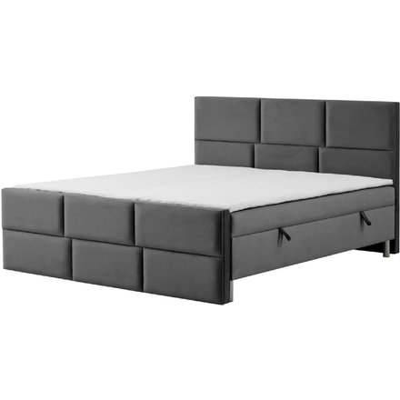 Boxbett mit Bettkasten Adria, grau