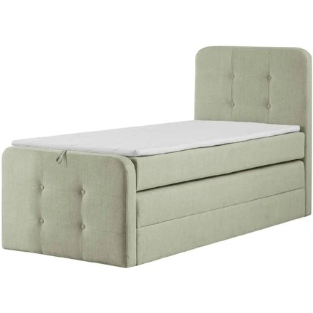 Boxspringbett mit Bettkasten Neapel, grün
