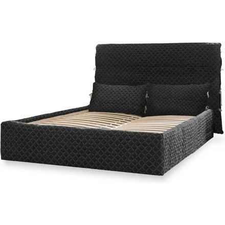 Miuform Polsterbett gemustert Sleepy Luna, schwarz