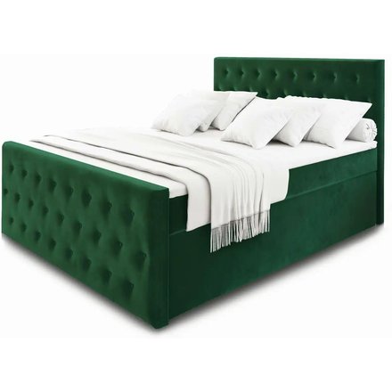 MASSENO Boxbett mit Bettkasten Fondi, grün
