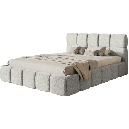 Selsey Polsterbett mit Lattenrost Cloudy, grau
